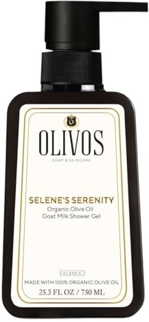 OLIVOS Gel douche bio à l'huile d'olive au lait de chèvre - 750 ml