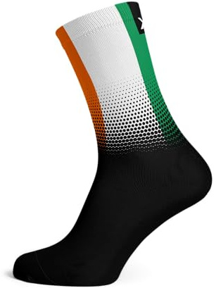 Sox Footwear Ireland Flag Black Crew Socks