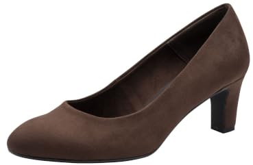 Tamaris Damen Pumps Textil | 1-22418-41 – Pull-on, TOUCH-IT Fußbett, Blockabsatz 6 cm