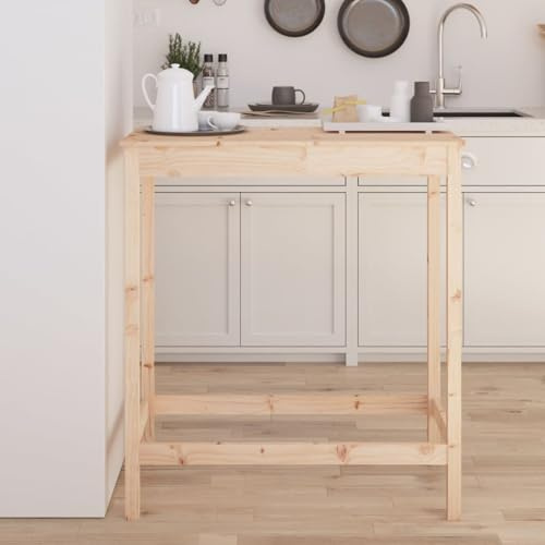 Rantry Bartisch 100x50x110 cm Massivholz Kiefer Stehtisch Model833265