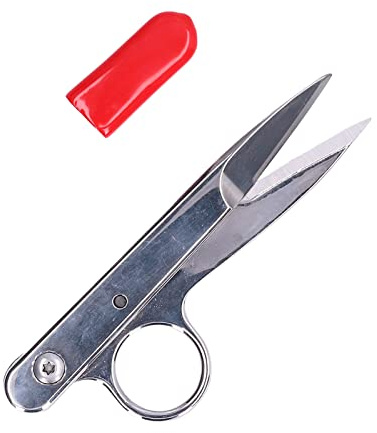 Alomejor Tijeras Afiladas de Acero Inoxidable para Bordar, para Cortar Hilos Rápidamente, para Sastres, Aficionados y Distribuidores de Telas para Uso Doméstico