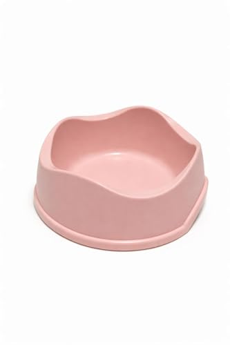 Pet Guru Classic Dog Bowl, Medium, Pet-Safe Plastic, Non-Slip Base, Dog & Puppies Food & Water Bowl 3 Colours (Pink, Medium)
