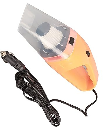 Cryfokt Aspirateur de Voiture Professionnel Haute Puissance, Portable, Filaire, pour Un Nettoyage et Une Filtration Efficaces, pour Voiture et Maison (Orange)