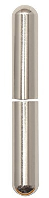 Aufsteckhülsen 3- DIM, rund, Band ø 15 mm, Aluminium vernickelt 92 mm