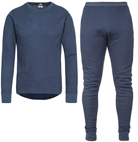 Trespass Mens Womens Thermal Underwear Base Layer Top & Bottoms Navy
