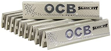 OCB X-PERT Slimfit King Size Slim Rolling Papers Cigarette Papers Smoking Papers Pack of 50 Booklets from Sudesh Enterprises