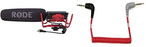 RØDE VideoMic On-camera Shotgun Microphone with High-pass Filter and Pad for Filmmaking, Content Creation and Location Recording & SC7 TRS to TRRS 3.5mm Patch Cable, Smartphone