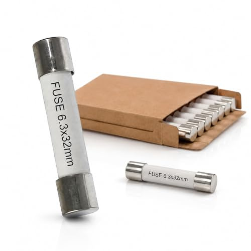 PeakTech 7615 - Sicherung 1A / 500V 6,3x32mm Keramik 10 Stück | Sicherung 1A / 500V 6,3x32mm für Messgeräte, Multimeter und andere Elektronik