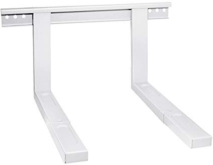 ARLI Mikrowellenhalterung weiss – Wandhalterung für Mikrowelle Grillofen bis 35 kg Ablage Mikrowellen Wandhalter Regal Halter Inklusive Befestigungsmaterial