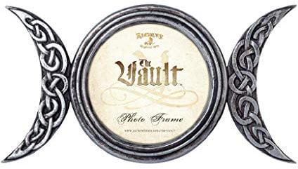 Alchemy Gothic Bilderrahmen Celtic Triple Moon 22,5 x 12 cm Grau