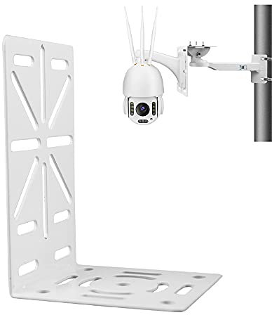 compcctv L-Shape Dome Camera Bracket,Universal Wall Ceiling Mount Bracket for Security CCTV Hikvision Dome Camera, CCTV Security Ball Machine Dome PTZ Camera Mount Bracket