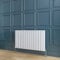 Horizontal White Radiator Double Flat Panel Designer Radiator Central Heating 600x1020mm Interior Design
