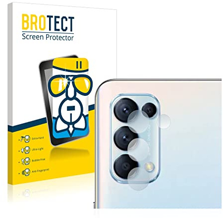 BROTECT Lámina Cristales para Oppo Find X3 Lite | (SÓLO Cámara) Transparente Protección Pantalla Made in Germany Dureza 9H Anti-Arañazos Protector Cristal