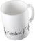 Hellweg Druckerei Huuraa Kaffeetasse Friesland Herzschlag Puls Geschenk Idee Keramik 330ml Kaffee-Becher mit Ferien Region Motiv