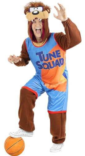 Funidelia | Taz Space Jam Kostüm - Looney Tunes für Herren & Damen Kostüme für Erwachsene & Verkleidung für Partys, Karneval & Halloween - Braun