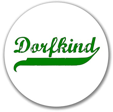 Hellweg Druckerei Aufkleber Dorfkind Vintage Geschenk Sticker 10cm Dorfkind Vintage Geschenkidee