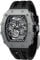 TSAR BOMBA Herren Uhr Automatik Tonneau Skelett Luxus Armbanduhr 50M Wasserdichter Analoge Mechanische Tauchen Quadratische Hohle Japanisches Uhrwerk Saphirspiegel Silikonband, SGLZ TSAR BOMBA 8208T
