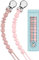 Kowlone Schnullerkette Junge mädchen Dummy Clips Schnullerband Schnullerketten Schnuller Clips Halter für Babydusche 2-Pack(Rosa)