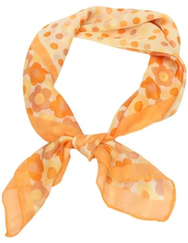 FAIRYGATE Schals & Tücher Damenschal Chiffon Bandana Große Quadratische Fleckschals für Damen Frauen Seidig wie Kopftuch Bandanas Haarschal Halstuch DA2722
