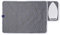Encasa XO Tapis de Repassage 70x50 cm avec Rembourrage de 3mm & Repose-Fer Silicone pour Le Repassage à la Vapeur sur la Table ou Le lit-Couverture résistante à la Chaleur- Carreaux Gris