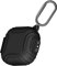[Secure Lock] Silicone Case for SHOKZ OpenFit Open-Ear True Wireless Bluetooth Headphones Full Body Anti-Scratch Shockproof Protective Cover for SHOKZ OpenFit T910 Earbuds with Keychain (Black)