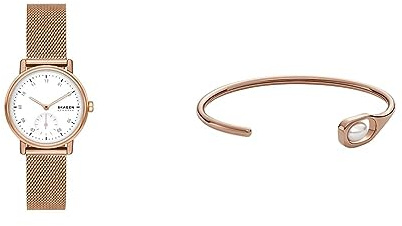 Skagen Damen-Multifunktionsuhr und Schmuck-Set