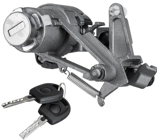 Bohaner 1J6827297K Tailgate Rear Boot Lock Barrel 2 Keys 1J6827297G 1J6827297C 1J6827297D for Seat Arosa VW Golf MK3 MK4