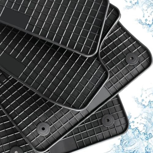 Gummimatten passend für Mercedes E-Klasse ab 04/2016 (W213) T-Modell ab 09/2016 (S213) All Terrain ab 03/2017 CLS ab 03/2018 (C257) Fußmatten schwarz 4-teilig Passform