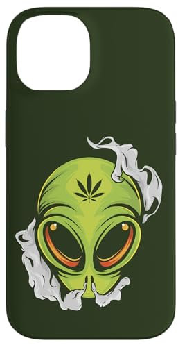 Alien UFO Cannabis Marihuana Weed Hanf THC Ganja Geschenk Hülle für iPhone 14