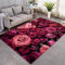 Schöne Frische Rose 3D Gedruckter Teppich Rutschfester Teppich Für Wohnzimmer Schlafzimmer Bodenmatte Outdoor-Teppich Geburtstagsgeschenk 120 X 160 cm - Leicht Zu Reinigen -5Y5Y2W8C8Z5