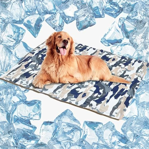 RUYICZB Alfombrilla Refrescante para Perros Y Gatos Manta Refrescante Perro Cama Refrigerante Alfombra Colchoneta con Gel No Tóxico Fria De Verano Fresca para Mascotas,3XL 120x75cm