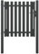 Brokky Garden Fence Gate Steel 1x1.25 m Anthracite,Garden Gates High galvanised wrought iron metal swing gate