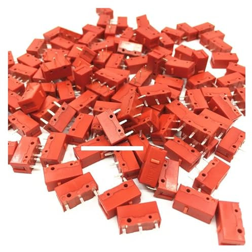 DQFOCPHHAA 5-50Pcs Red Dot Switch Game Motion Gold Life 60 Million Times LIUZIIHAYIN(One Size)