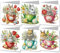 CXINLky 5D DIY Diamond Art Painting Karten Ostern, 2025 Neuheiten Diamond Art Painting Karten, 6 Stuck Diamond Art Karten Geburtstag, Osternkarte Feiertags für Familie,Freunde-01-Hase