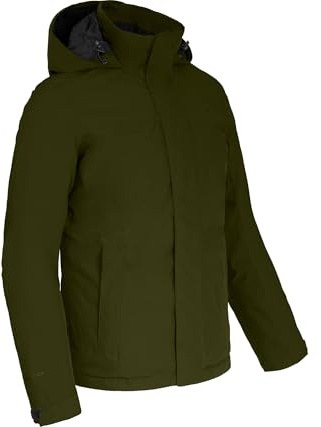 Bergson KAJAANI | Herren Winter-Regenjacke - Warme Herren Winter-Regenjacke mit Innensteppung, Normalgrößen, 100% wasserdicht (20.000 mm Wassersäule) & verschweißte Nähte, Winddicht & höchste Atmungs