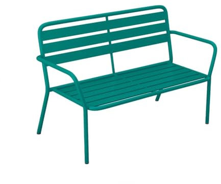 Vente-unique-Gartenbank - Metall - Blau - MIRMANDE von MYLIA