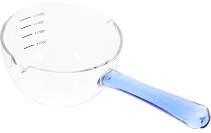 Alipis Milchtopf Glas-soßentopf Für Herdplatte Dampftopf Minitopf Mit Skala Zum Kochen Ölpfanne Leicht Zu Reinigen Kompaktes Design