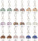 SUPERFINDINGS 18 pezzi 9 colori albero della vita pietre preziose ciondolo pietre preziose miste aragosta fibbia ciondolo quarzo rosa ciondolo clip per la creazione di portachiavi gioielli fai da te