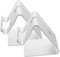 Uonlytech 2 Stück Desktop-Telefonhalter handyhalterung Tablet Halterung Tablet Holder Handy Holder Steht Stand Fernseher Smart-TV Tisch-Telefonständer Tablet-Halter Aluminiumlegierung Silver