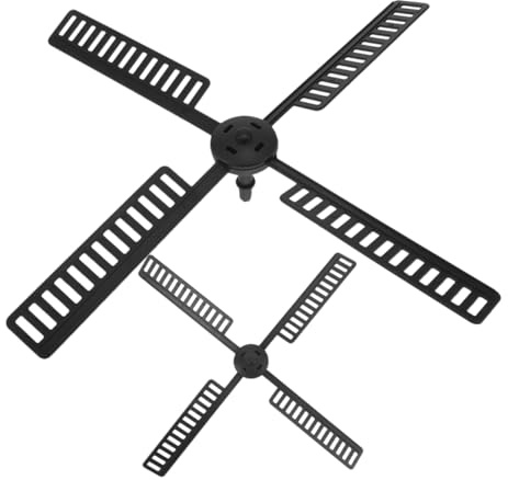 Gogogmee 2pcs Plastic Windmill Leaves Replacement for Solar Garden Windmill Parts for Patio and Lawn Decor