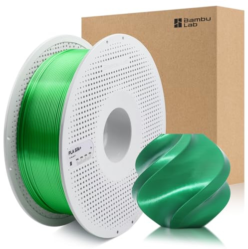 CCTREE Original PLA Silk+ 3D Druckfilament 1,75 mm, Bonbongrün 13506 | Glänzend wie Chrom, glatt wie Seide, Müheloses Drucken, mit RFID für Bambu Lab A/P/X/H Series 3D Drucker, AMS, 1KG +/- 0.03mm