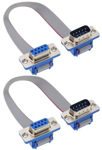 EMSea 2-teiliges 9-poliges Joystick- Und Mausanschluss-Verlängerungskabel Retro-Gaming-Adapter für Kompatibel mit Atari ST 1040 520