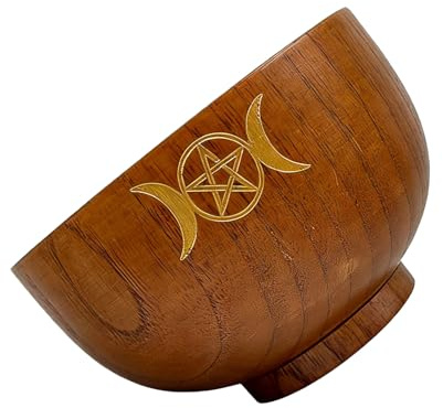 KAHDGSS Holzschalen Ritualgeschirr Wahrsagungswerkzeug Brettspiel Hexen Requisiten Versorgung Für Kristall Display Organisatoren Schalen Dekoration