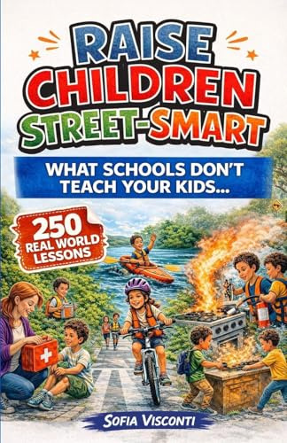 Raise Children Street-Smart - What Schools Don't Teach Your Kids: 250 Real World Lessons to Build Confident, Independent, Resilient Kids with the Life Skills and Safety Awareness to Handle Anything