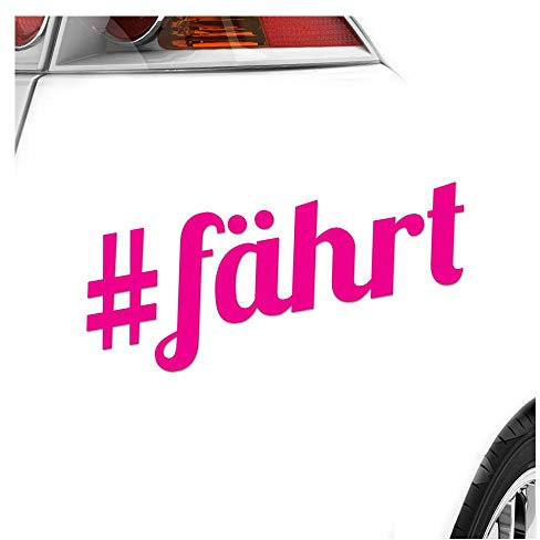 hauptsachebeklebt Kiwistar - Autoaufkleber - #Fährt - läuft bei dir - Hashtag Heckscheibe - Aufkleber Auto Kfz Fahrrad, LKW, Truck Mofa