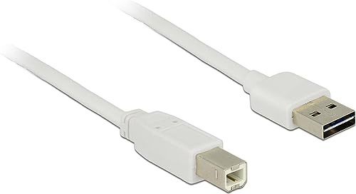 DeLOCK 2 m, usb2.0-a/usb2.0-b 2 m USB A USB B männlich männlich weiß Kabel USB – Kabel USB (usb2.0-a/usb2.0-b, 2 m, USB A, USB B, 2.0, männlich/männlich, weiß)