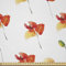 ABAKUHAUS Blume Stoff als Meterware, Pastellwiese ländlich, Microfaser Multi Zweck Dekostoff für Kunsthandwerke, 3M (230x300cm), Gelb Grün Zinnoberrot