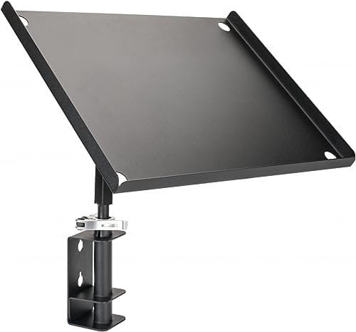 ViGOR Laptop-Halter, schwenkbar V6398, 360 Grad drehbar, passend für ViGOR Werkstattwagen mit vier Gewindehülsen, sturzsicher mit Abkantung, verstellbare Neigung