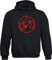 Baddery Fahrrad Pullover Herren : Anarchy Bike - Mountainbike Hoodie Kapuzenpullover (XL)