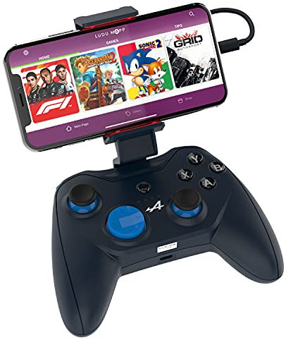 Rotor Riot Controller for iOS Alpine F1 Team | Compatible with iOS/iPhone Devices via Lightning Cable, Apple Arcade, L3 and R3 Buttons, Works with 1000+ App and Arcade, No Latency, No Battery